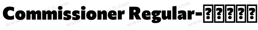 Commissioner Regular字体转换